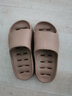 merdor卫生间拖鞋男夏季浴室家用洗澡防滑漏水速干情侣凉拖鞋女室内厚底 浅咖色(加厚鞋底) 41-42 实拍图