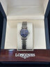 【二手99新】浪琴女表(Longines)嘉岚系列 时尚超薄款石英手表 瑞士原装商务生日送礼物 【表径24mm】蓝盘钻刻L4.209.4.97.6 实拍图