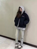 迪伽达晋江棉服女2024新款冬季棉服男加厚美式复古棉衣女面包服棉袄女 WFL-LS220黑色 XL 实拍图