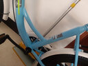 凤凰（Phoenix）儿童自行车凤凰儿童自行车10岁以上女童自行车6-10岁小学生自行车 顶配蓝丨一体轮+后座+减震+礼包 22寸【适合140-165cm】 实拍图