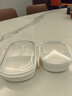 家の物语（KATEI STORY）日本水果盒食品级小学生分格便携野餐饭盒儿童食物保鲜盒收纳盒 小号350ml【两分格】 单件装 实拍图