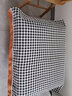 钟爱一生雪尼尔沙发垫套装四季沙发罩套巾全盖防滑千鸟格坐垫组合贵妃通用 千鸟格 黑白格 110cm*210cm 单片 实拍图