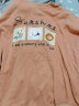 恒源祥女睡衣春夏新品纯棉家居服女士套装可爱卡通长袖款两件套圆领内衣 小熊橘 L (165) 实拍图