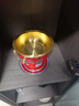 炊老爷（CHUILAOYE）景泰蓝单人铜火锅家商用老式小火锅锅具一人一锅酒精炉火锅专用锅 红双龙[黄铜平锅款]+送燃油6件套 20cm 实拍图