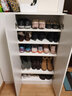 器公子 阳台鞋柜储物柜木质客厅简易家用阳台入户门口多层大容量收纳柜 长90高120【3门6层】暖白色 实拍图