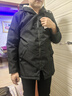 啄木鸟夹克男外套中长款韩版潮流中青年男士春秋季休闲连帽男装 黑色加绒 4XL 实拍图
