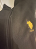U.S. POLO ASSN.夹克男冲锋内胆抓绒衣外套男士立领茄克衣服春秋季上衣黑色M 实拍图
