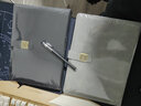 木雷 商务笔记本本子文具定制加厚带扣礼盒套装带笔磁扣可印logo记事本办公用品开会议工作日记本记录本 601-B5黑色 实拍图