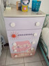 爱丽思（IRIS） 儿童抽屉式收纳柜卡通卧室储物柜衣物玩具柜子宝宝衣柜简易斗柜G Kitty密闭款 面宽56cm 四层 实拍图