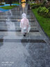 俞兆林（YUZHAOLIN）儿童雨衣 男女童EVA透气大帽檐雨披宝宝卡通雨具幼儿园小学生便携式雨衣 粉色小兔 M 实拍图