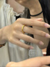中国黄金（CHINA GOLD）樱花黄金戒指女足金古法素圈对戒婚戒七夕情人节礼物送女友老婆 12#樱花戒指约1.1g*甄选礼盒 实拍图