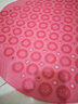 卫生间洗澡防滑垫淋浴房圆形隔水垫卫浴洗澡脚垫家用厕所地垫 按摩圈-粉色 55x55cm 实拍图