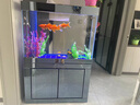 江彩鱼缸客厅大型水族箱落地隔断墙家用办公室底过滤超白玻璃鱼缸定制 1.2米加高（120x40x165cm） 实拍图