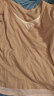 伊芙丽（eifini）小V领假两件天丝莱赛尔撞色长袖T恤女2024春装新款内搭上衣 麦芽色 160/84A/M 晒单实拍图