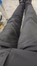 菲凡沃【两件装】冰丝休闲裤男夏季薄款新款宽松直筒潮流百搭男士长裤 9118黑色+黑色（薄款） 30 【腰围=2尺3】（115-125斤穿） 实拍图