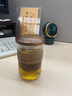 禾阳日式锤纹玻璃杯三件杯茶水分离带过滤泡茶杯随身防烫喝茶杯子 竖纹木盖三件杯 实拍图