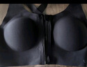 ubras中高强度运动文胸女士内衣女无钢圈美背胸罩 黑色 S  实拍图