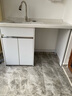 木夏经年 洗衣机柜阳台柜台一体柜太空铝定制伴侣洗衣台组合柜 吊柜需另购 130CM珍珠白左盆(右盆联系客服) 实拍图