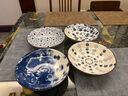 博为 日式盘子大号深盘碟子4个装家用菜盘创意复古花纹陶瓷盘套装 21cm-8英寸【4个装】 实拍图