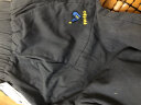 MQD童装男童加绒加厚保暖休闲裤冬装新款儿童摇粒绒宽松老爹裤 碳黑 160 实拍图