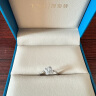 谢瑞麟（TSL）母亲节礼物18K金钻石戒指环群镶求婚订婚结婚白金钻戒女63235 11圈口（约21颗钻，约7分） 实拍图