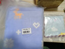 恒源祥六层纱布毛巾被纯棉夏凉空调被薄被全棉儿童学生午睡夏季毯子 小鹿蓝【六层】 85*100cm 实拍图