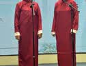 媌媄轩民国风长袍马褂男士长衫中式伴郎团装评书快板相声大褂男演出服装 酒红色 180cm 140-170斤 晒单实拍图