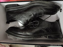 卡帝乐鳄鱼（CARTELO）软牛皮冬季男士皮鞋新款通勤商务正装鞋子休闲西装新郎结婚鞋真皮 黑色加绒1288款 42 实拍图