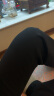 蕉下（beneunder）高弹微喇裤休闲裤女修身显瘦透气裤子喇叭阔腿裤EL23123漫暮黑XL 实拍图