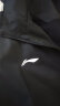 李宁（LI-NING）外套男春秋季新款开衫连帽防风防晒衣运动夹克潮流宽松休闲风衣 标准黑/标准白 L 实拍图