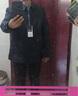 鸭鸭（YAYA）夹克羽绒服男短款翻领轻薄中青年冬季新款保暖商务干部爸爸装外套 深蓝 L 175(建议120-140斤) 实拍图