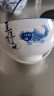 年年有鱼陶瓷碗餐具中式吃米饭碗面碗瓷青花釉中彩碗碟套装10个 5.5英寸饭碗14厘米(蓝色) 4个 晒单实拍图
