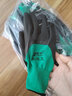 吉手轮胎橡胶X5手套劳保耐磨耐用工作透气带胶皮工地干活防水防滑 绿黑发泡王-国产胶/舒适防滑 6双 实拍图