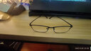 帕斯贝奇近视眼镜男纯钛超轻大脸眼镜架配度数变色散光蔡司旗下镜片眼睛框 均码-黑色 镜架+1.60非球面镜片 实拍图