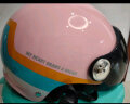 BIGBRO KYO1 粉色彩带 3C摩托车电动车骑行头盔男女通用夏季防晒夏盔 实拍图