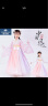 俞兆林（YUZHAOLIN）女童汉服大袖衫两件套古风儿童中国风春夏季连衣裙小女孩古装裙子 粉色套装 140 实拍图