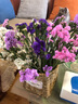 爱满（AIMAN）云南直发干花花束真花家居摆设装饰小清新客厅办公室摆件风干花束 白粉深紫浅紫勿忘我+情 共约20支 不带花瓶 实拍图