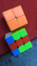 奇艺二阶磁力魔方 2阶竞速比赛专用顺滑实色送教程 磁力彩色 实拍图