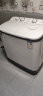 小鸭9公斤大容量半自动洗衣机小型家用 双桶双缸波轮洗衣机双筒 洗脱两用带甩干 9公斤臭氧杀菌 实拍图