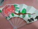 缔羽 儿童折扇空白画画纸扇幼儿园手工制材料包填色绘画折叠diy扇子 实拍图