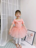 艾舞戈儿童舞蹈服女童练功服秋季可爱蓬蓬纱裙公主芭蕾舞裙幼儿演出服装 【亮片蝴蝶-四层纱】藕粉-短袖 120 实拍图