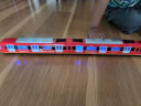 铠威合金地铁动车模型新干线高速列车火车玩具套装高铁玩具车男孩 三节红色 +轨道 晒单实拍图