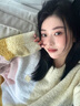 蕉内王一博同款5系睡衣男女士情侣家居服半边绒冬保暖红色本命年套装 【女圆领】柠糖黄拼色 XL 实拍图