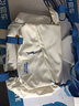 双星单肩包男斜挎包女大容量尼龙包韩版简约高中大学生上课包 白色升级版【带挂件】 实拍图