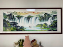 风水怡情旭日东升国画山水画手绘客厅装饰画沙发背景墙办公室挂画靠山字画 旭日东升A 实木画框 125*63cm【升级版】 实拍图