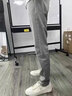 罗蒙休闲裤男秋冬季新款直筒商务修身潮流裤子男新款宽松弹力长裤 1923灰色 31 实拍图
