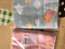 恒源祥 枕巾 全棉提花枕巾一对装纯棉六层加厚蓬松柔软纱布枕头巾 【六层加厚纱布】蓝格子 （一对装） 实拍图