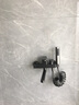 墨林卡 枪灰色加长可旋转阳台洗衣池花洒洗头两用混水阀入墙式双孔厨房冷热水龙头不锈钢水槽厨用喷枪铜龙头 A款:龙头+配件+喷枪 实拍图