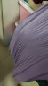 颜域（YANYEE）短袖百褶连衣裙2024夏天新款女装气质女神范收腰显瘦气质a字裙 紫色 L/40 晒单实拍图