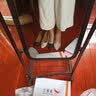 红蜻蜓女鞋新款尖头粗跟高跟鞋简约办公职场通勤皮鞋浅口单鞋WFB11031 米白色 38 实拍图